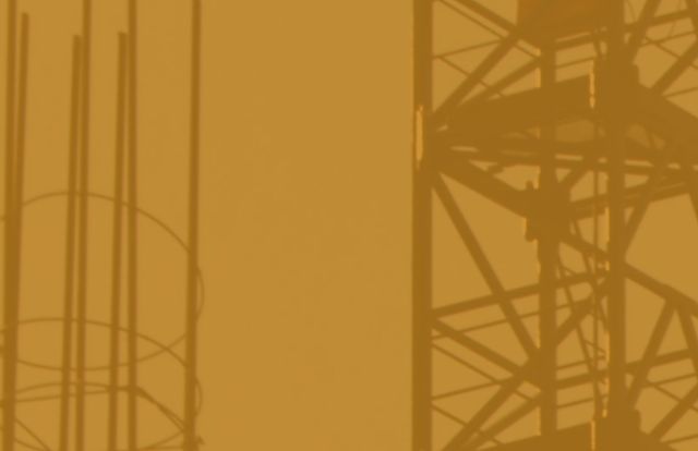Industrial Construction Scaffolding Silhouette on Orange Background - Download Free Stock Videos Pikwizard.com