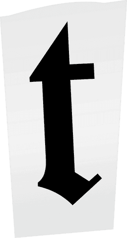 Bold Black Upward Arrow Icon on Transparent Background