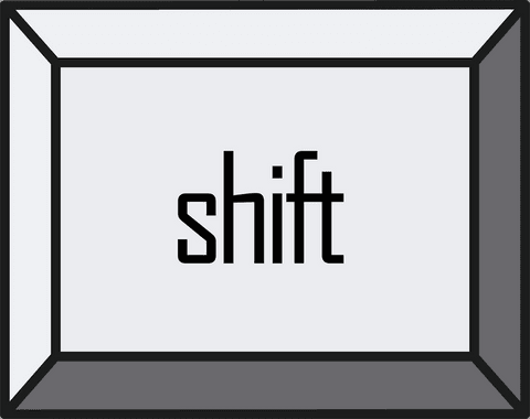 3D Isometric View of Transparent Keyboard Shift Key - Download Free Stock Videos Pikwizard.com