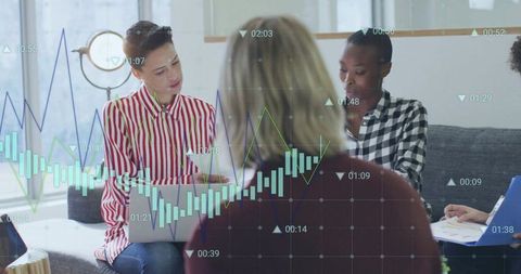 Collaborative Business Meeting with Data Analysis Elements