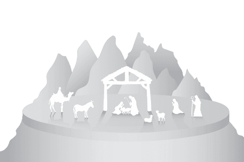 transparent silhouette of nativity scene on stable background - Download Free Stock Videos Pikwizard.com