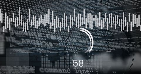 Digital Interface with Data Visualization and Scanning Elements - Download Free Stock Images Pikwizard.com