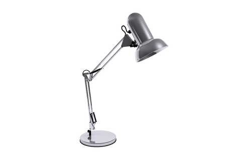 Transparent vector desk lamp illustration on white background