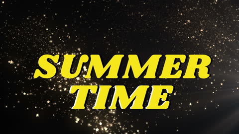 Summer Time Celebration Text with Light Spots