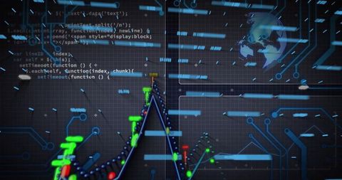 Futuristic Data Analysis With Code and Digital Interface