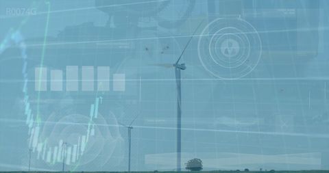 Sustainable Energy Transition with Wind Turbines and Data Graphs