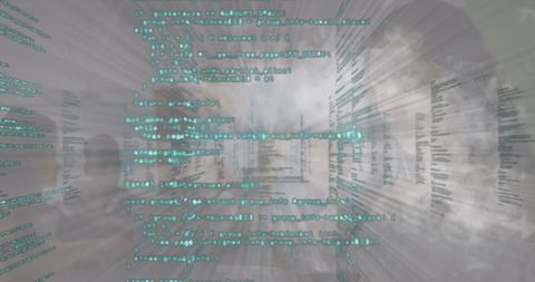 Digital Code Flow in Dynamic Abstract Background - Download Free Stock Images Pikwizard.com