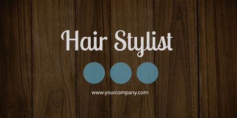 Elegant Hair Stylist Branding on Wooden Background - Download Free Stock Templates Pikwizard.com