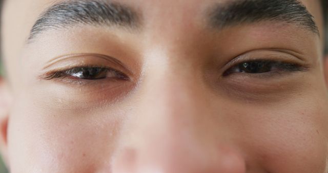 Close-up View of Young Person's Eyes, Bright and Expressive - Download Free Stock Images Pikwizard.com