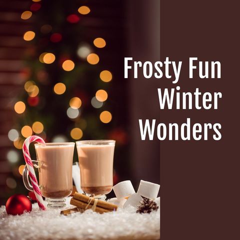 Cozy Winter Drinks with Festive Christmas Decorations