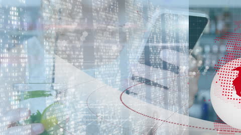 Global Technology Concept with Data and Smartphone