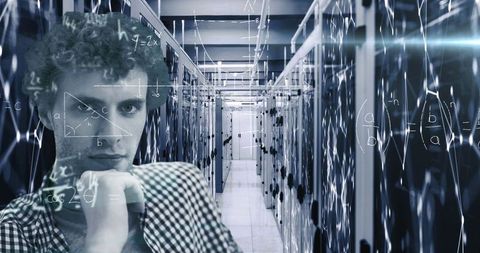 mixing human thought and digitized networks - Download Free Stock Images Pikwizard.com