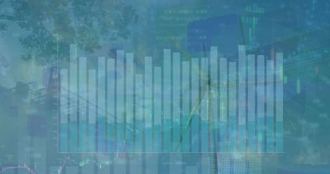 Financial Charts and Urban Landscape Infusion - Download Free Stock Images Pikwizard.com