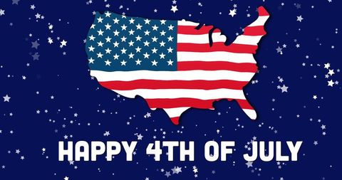 Independence Day USA Celebratory Design with Map - Download Free Stock Images Pikwizard.com