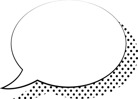 comic speech bubble with halftone dot pattern on transparent background - Download Free Stock Videos Pikwizard.com