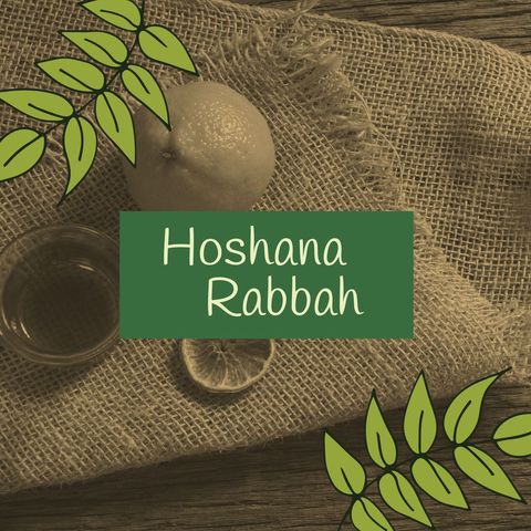 Hoshana Rabbah Celebration with Lemon and Tea on Burlap - Download Free Stock Templates Pikwizard.com