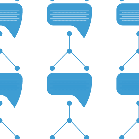 blue pattern of digital shapes on transparent background - Download Free Stock Videos Pikwizard.com