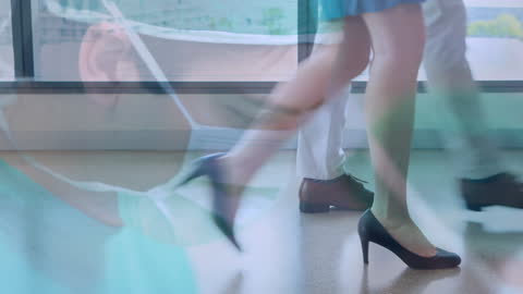 Animated Medical Scene with Doctor and Data Visualization Elements