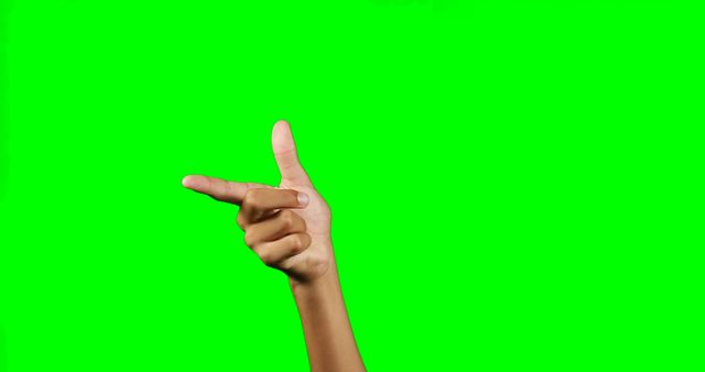 Hand Pointing Forefinger Up on Green Background - Download Free Stock Images Pikwizard.com