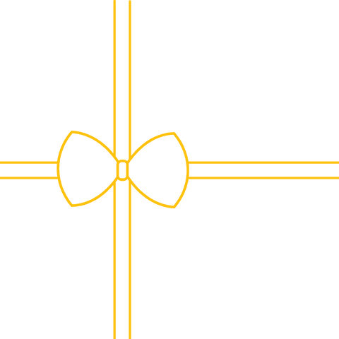 Minimalist Gold Ribbon and Bow on Transparent Background for Celebrations