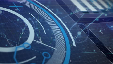 Futuristic Digital Network Animation with Global Connectivity