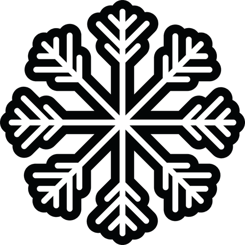 Big Stylish Snowflake Icon on Transparent Background - Download Free Stock Videos Pikwizard.com