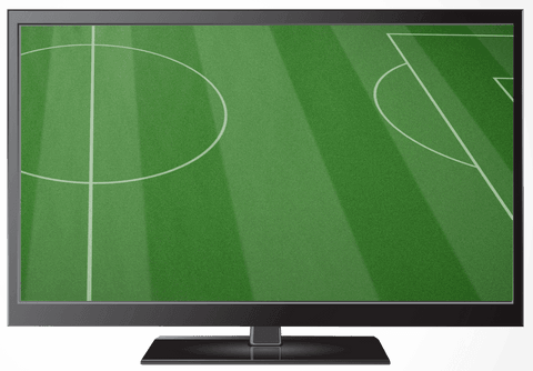 television showing transparent soccer field display - Download Free Stock Videos Pikwizard.com