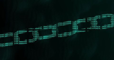 Data Blockchain on Glowing Green Background - Download Free Stock Images Pikwizard.com