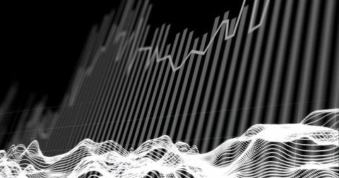 Digital topographic waves with abstract graph design
