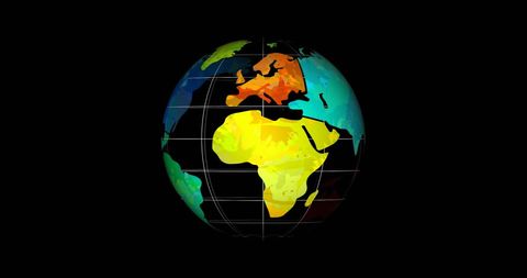 Data Visualization on Worldwide Digital Globe - Download Free Stock Images Pikwizard.com