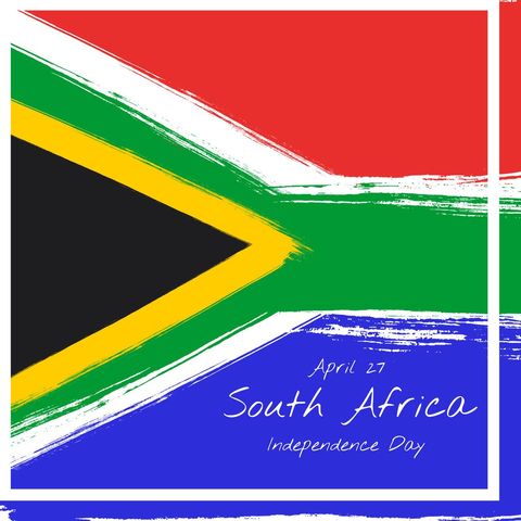 South africa independence day celebration image with national flag