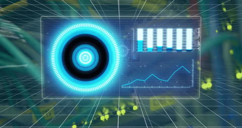 Digital Interface with Data Analytics and Technology Concept