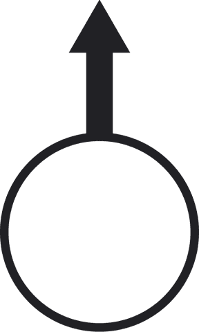 Minimalist Vector Art of Circle with Upward Arrow on Transparent Background - Download Free Stock Videos Pikwizard.com