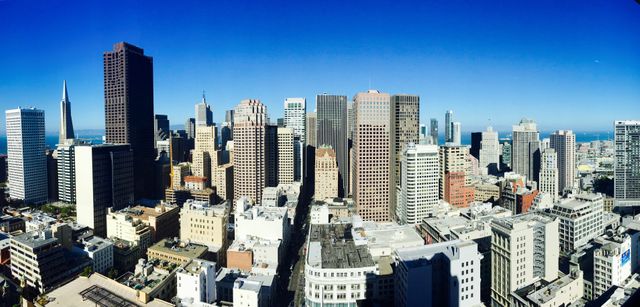 Stunning Aerial View of San Francisco Cityscape on a Clear Day - Download Free Stock Photos Pikwizard.com
