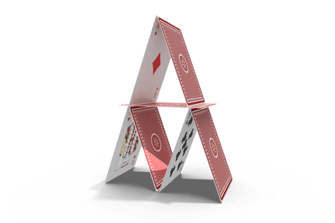 transparent vector illustration of stacked card castle - Download Free Stock Videos Pikwizard.com