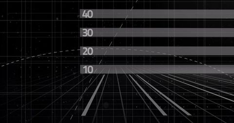 Futuristic Digital Data Processing with Grid Interface