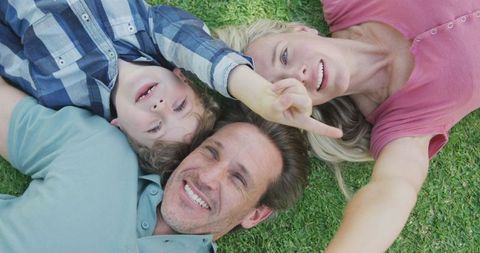 Happy Family Enjoying Outdoors in Garden on Sunny Day - Download Free Stock Images Pikwizard.com