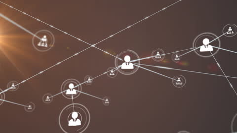 Digital Network of User Connections with Symbolic Elements