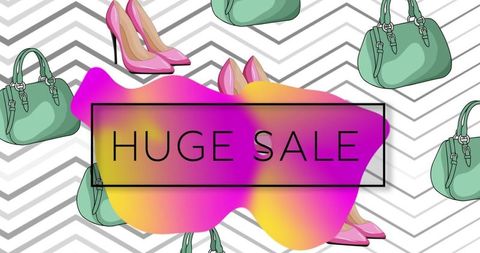 Vibrant ecommerce fashion sale banner design