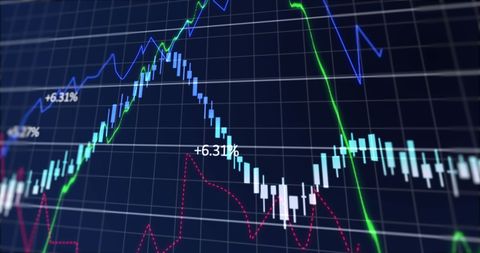 Inflation Analytics: Graphic Representation of Stock Market Trends - Download Free Stock Images Pikwizard.com