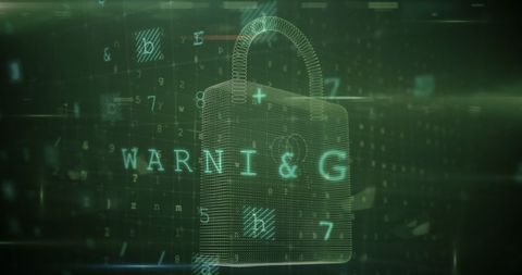 Digital Padlock Data Encryption Warning Cyber Security - Download Free Stock Images Pikwizard.com