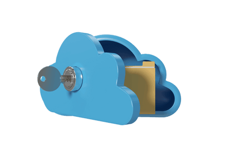 transparent cloud storage security concept with key and folder - Download Free Stock Videos Pikwizard.com