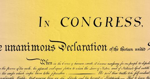 Closeup of Historical United States Declaration Text on Gradient - Download Free Stock Images Pikwizard.com