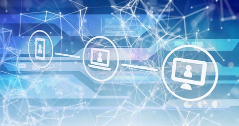 Network Connection and Digital Interface Background - Download Free Stock Images Pikwizard.com