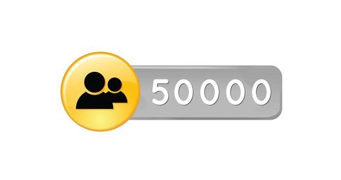 Milestone Reached: 50,000 Users Iconography - Download Free Stock Images Pikwizard.com