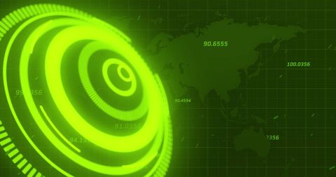 Futuristic Digital Interface with World Map Background - Download Free Stock Images Pikwizard.com