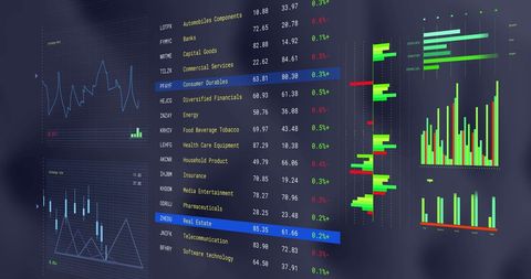 Digital Financial Analysis with Real-Time Stock Market Data - Download Free Stock Images Pikwizard.com