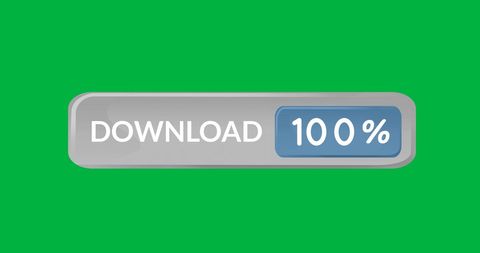 Download Completion Progress Bar on Green Background - Download Free Stock Images Pikwizard.com