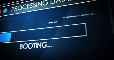 Digital Interface Displaying Data Processing and Booting Sequence - Download Free Stock Images Pikwizard.com