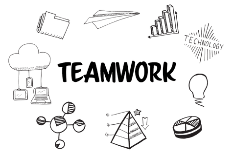 teamwork concept with business symbols on transparent background - Download Free Stock Videos Pikwizard.com